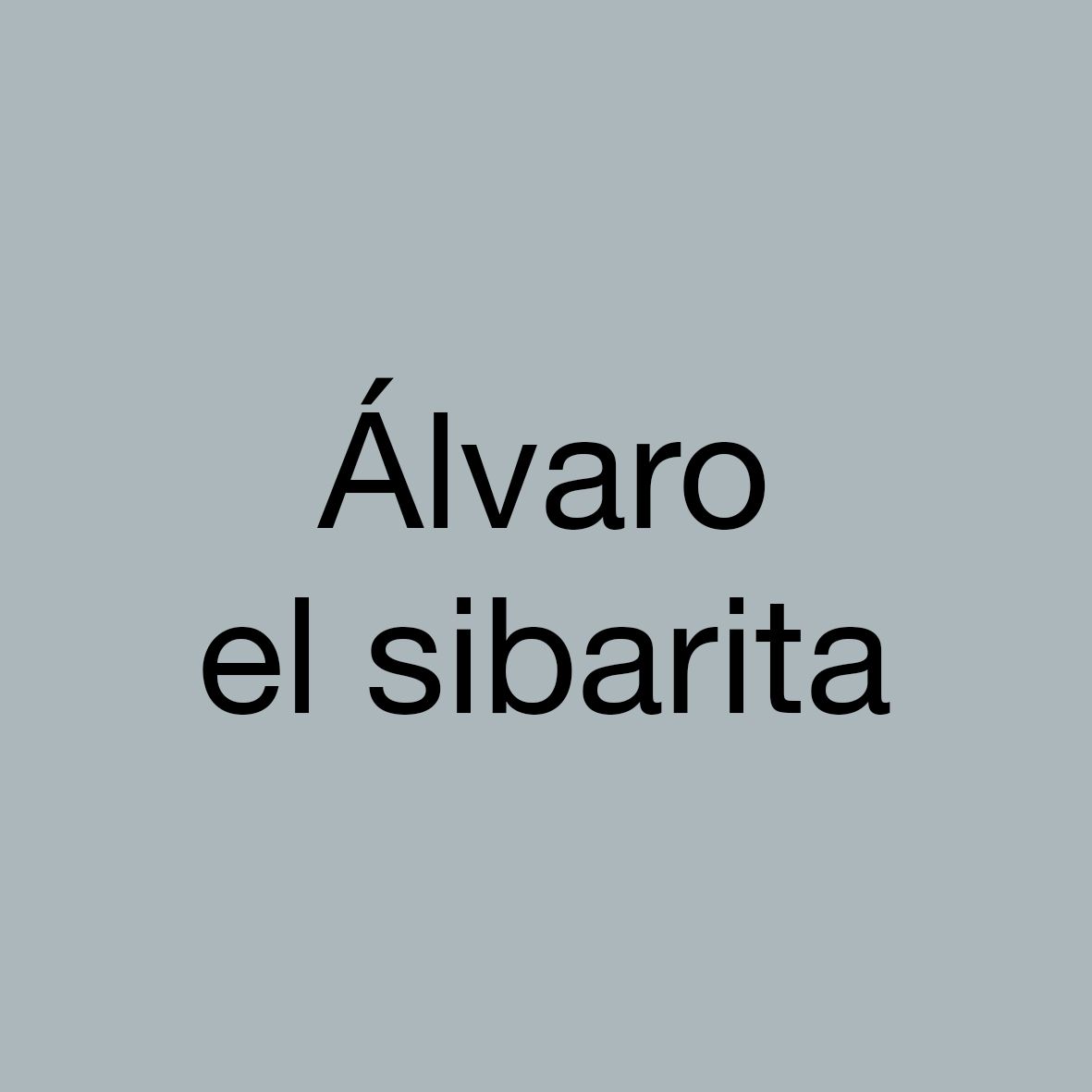 Álvaro el sibarita portada Basico Estudio